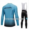 Conjunto Maillot + Culotte largo con tirantes 2018 Astana Pro Team N001